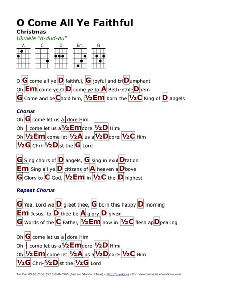 O Come Let Us Adore Him Chords - Sheet and Chords Collection