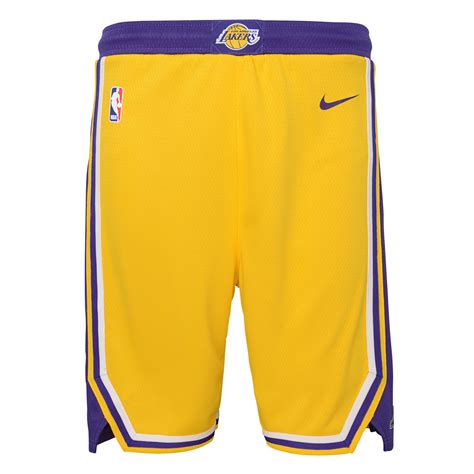 Youth Nike Gold Los Angeles Lakers 2020/21 Swingman - Shorts - Icon Edition