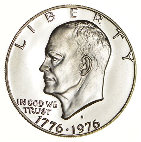 Silver - SPECIALLY MINTED - S Mint Mark - 1976-S - 40% Eisenhower Silver Dollar - RARE ...