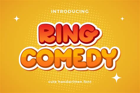 Ring Comedy Font by jafarnation · Creative Fabrica