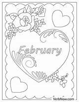 Free FEBRUARY Coloring Pages & Book For Download Printable PDF  VerbNow sketch template