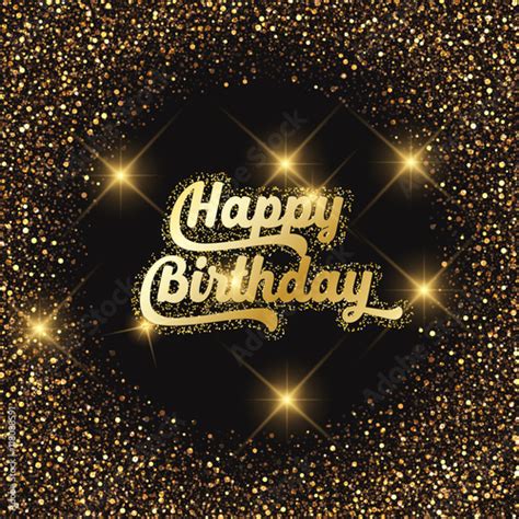 "Happy birthday glitter background" Stock image and royalty-free vector ...