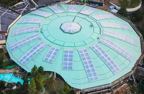 Center Parcs Longleat gets New Roof Coating on Subtropical Paradise