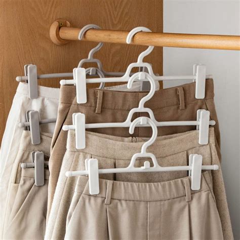 Stack & Clip Clothes Hanger (5pc Set) | Pants & Trousers Hanger