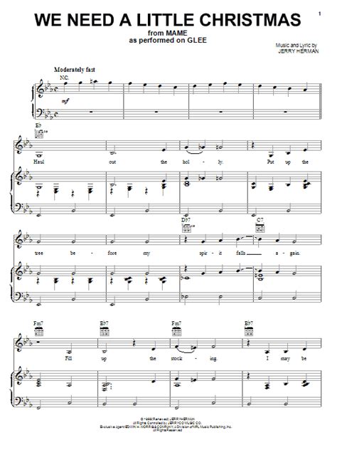 We Need A Little Christmas | Sheet Music Direct