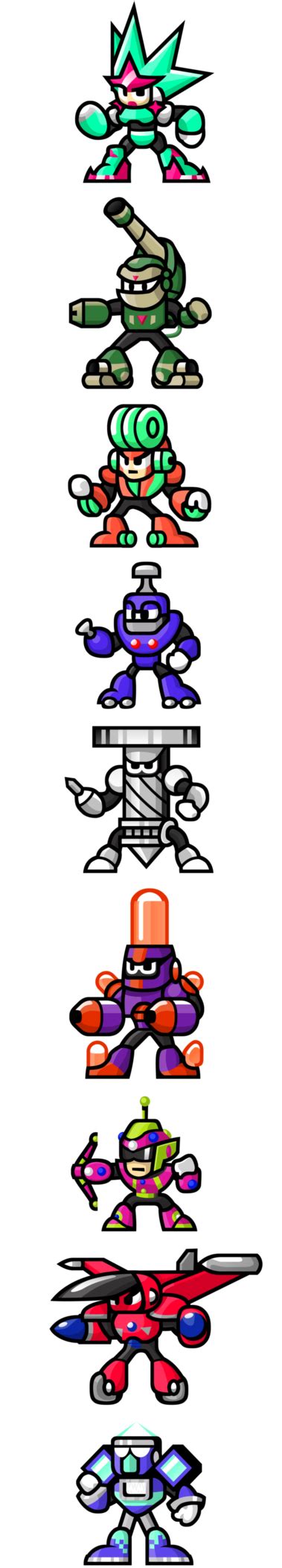 MegaMan ''Sprites''-Unlimited Bosses by WaneBlade | Mega man art, Mega ...