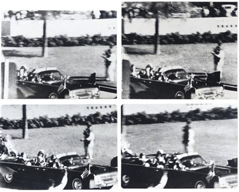 Stills from the Zapruder film of the Kennedy assassination, 22 November ...