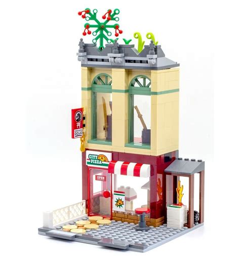 LEGO® City Pizza Food Shop Restaurant & Kendo Martial Arts Dojo Train Town | eBay