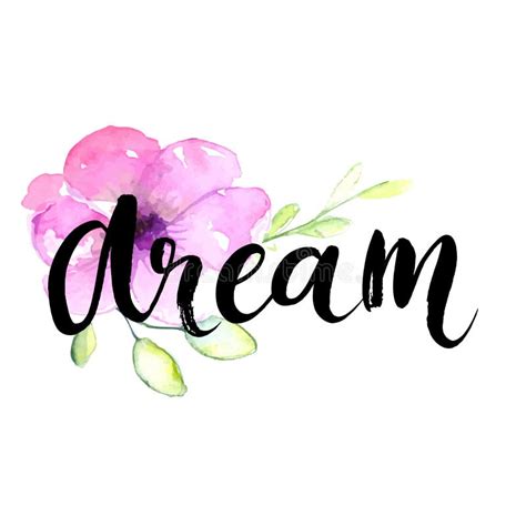 Dream - Inspirational Word at Pastel Violet Stock Vector - Illustration of dream, grunge: 58818025