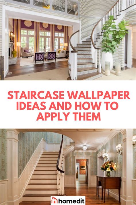 Stairs Wallpaper Ideas And How to Apply Them | Staircase wallpaper ...