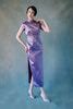Vernal Equinox Qipao | Purple Silk Traditional Chinese Gown – Madam ...