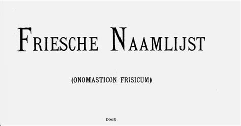 AnceStories: The Stories of My Ancestors: Tuesday's Tip: Frisian Names ...