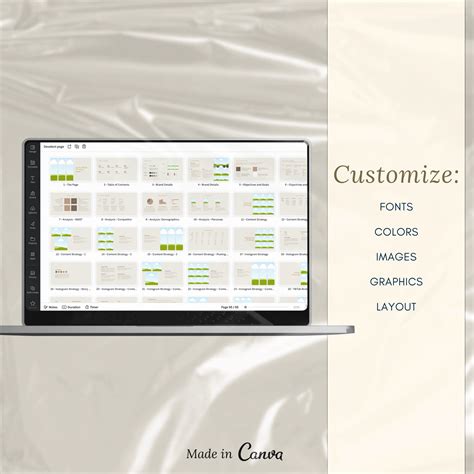 Social Media Strategy Template Designed in Canva Social - Etsy