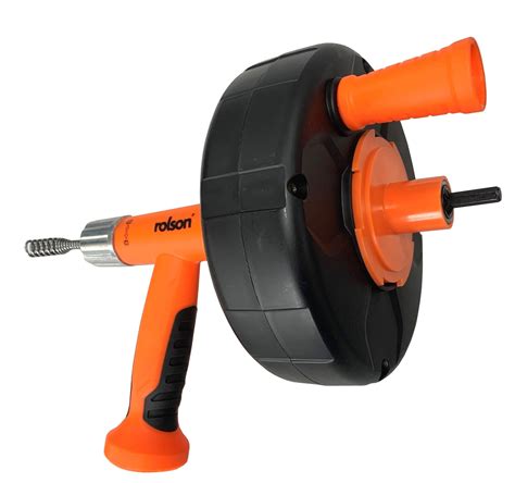 Drain Unblocker (60977) 7.5m manual or drill powered - Rolson Tools