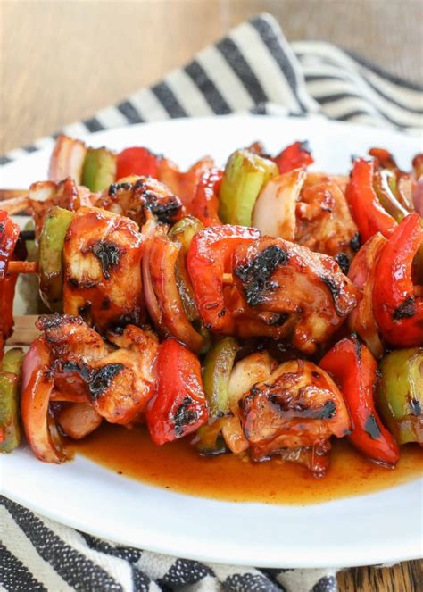 BBQ Chicken Skewers - Vegetable Recipes