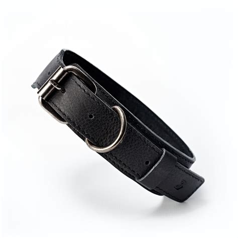 Handmade Leather Dog Collar · Black by Capra Leather