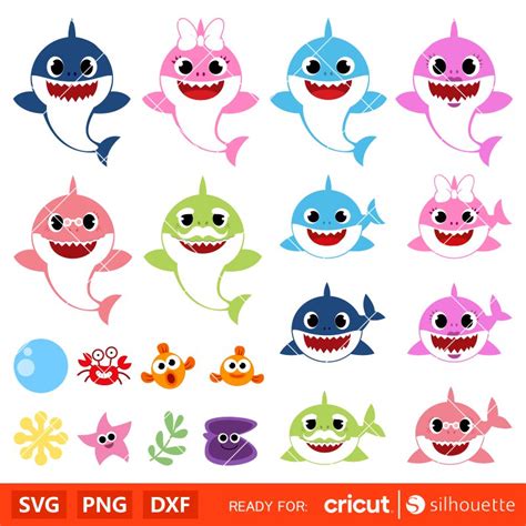 Baby Shark Bundle Svg, Baby Shark Birthday Svg, Baby Shark Characters Svg, Disney Svg, Cricut ...