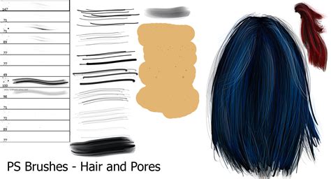 Hair | Cool Brushes For Photoshop Cs4 | 123Freebrushes