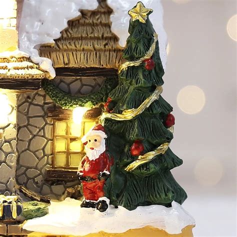 Christmas Village Lights Cordless | Christmas Village House with LED Lights