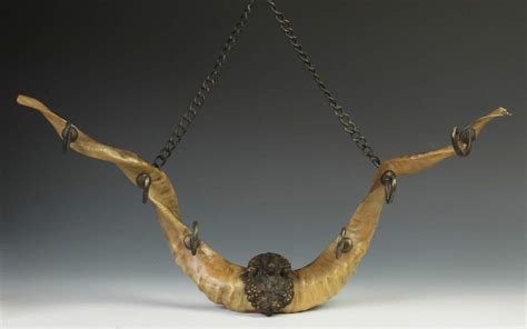 Mountain Goat Horns w/Brass Mounts | Cottone Auctions