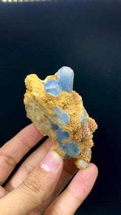 Celestine Specimen, Natural Blue Color Celestine Crystal On Matrix From Rare Location Badakhshan ...