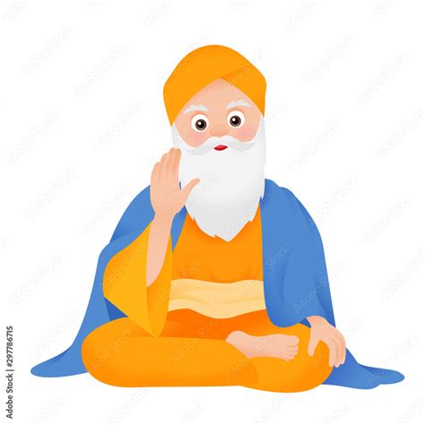 Guru Nanak Jayanti, Happy Gurpurab festival of Sikh vector illustration ...