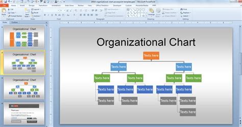 Free Org Chart PowerPoint Template