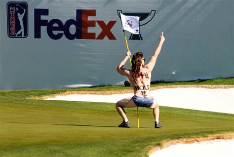 Photos: Man in swimsuit runs on 16th green, interrupts WM Phoenix Open