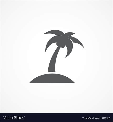 Island icon Royalty Free Vector Image - VectorStock