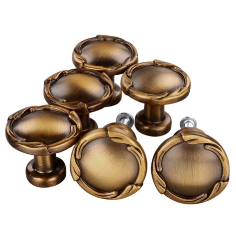 Uxcell 6 Piece Oil Rubbed Bronze Cabinet Knobs Drawer Kitchen Wardrobe Pulls Handles, #10 ...