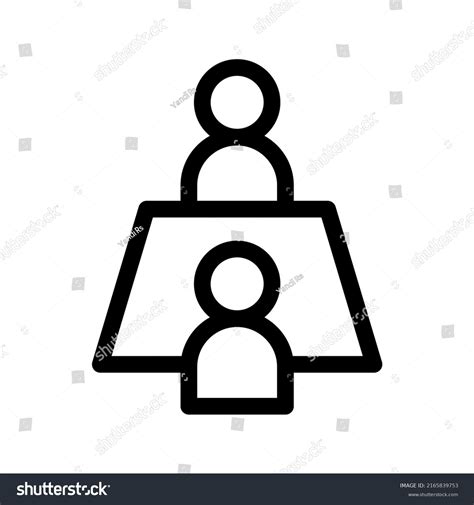 Meeting Icon Vector Symbol Design Illustration Stock Vector (Royalty ...