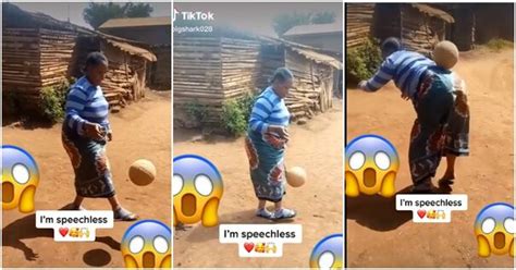 Agba baller: Elderly woman shows off impressive football skills - Skabash!