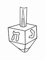 Dreidel Coloring Page sketch template