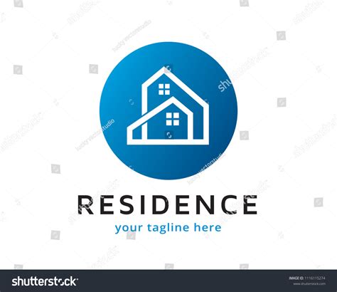 Residence Logo Design Template Stock Vector (Royalty Free) 1116115274 | Shutterstock