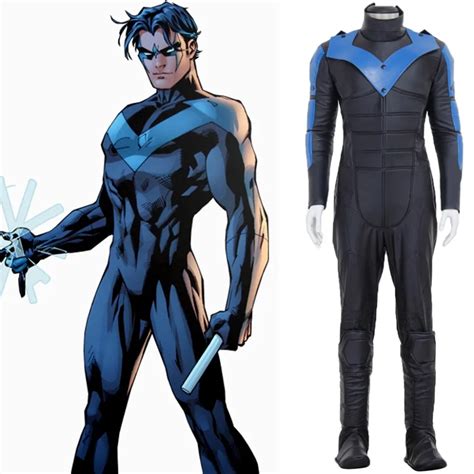 Nightwing Richard John Dick Grayson Cosplay Costume ...