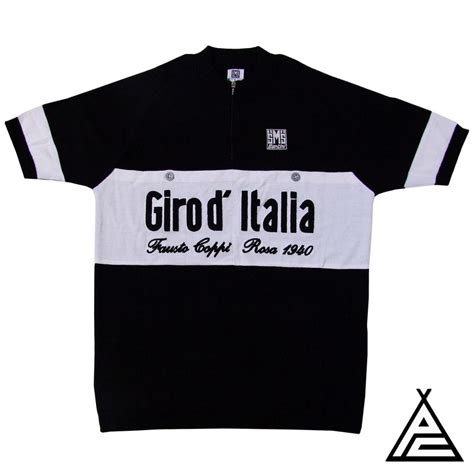 Giro D`Italia Maglia Nera Black Wool Jersey celebrating Fausto Coppi ...