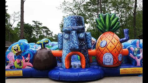 360° Spongebob Toddler Bounce House | Sky High Party Rentals - YouTube