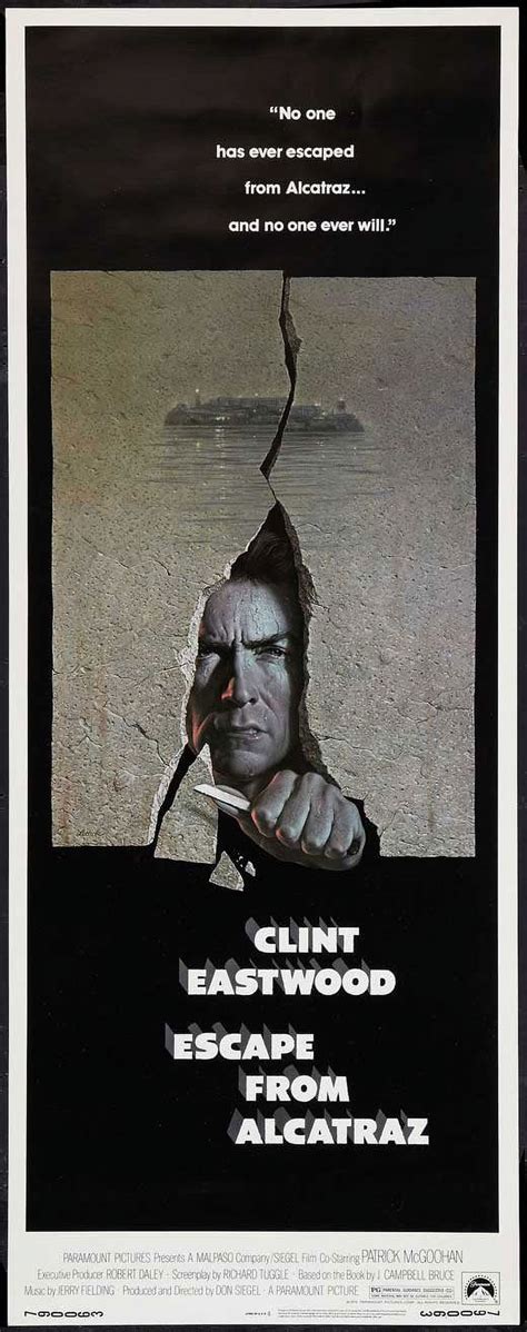 Escape From Alcatraz Poster Movie Insert 14 x 36 Inches - 36cm x 92cm Clint Eastwood Patrick ...