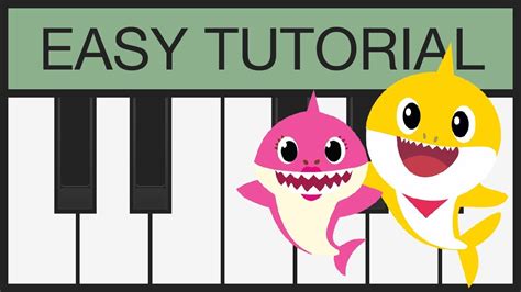 Baby Shark - Easy Piano Tutorial - Slow - Melody for Keyboard ...