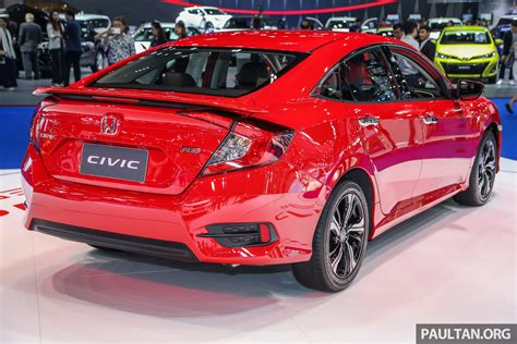 Bangkok 2018: Honda Civic Red Hatchback dan Sedan BIMS2018_Honda_Civic ...