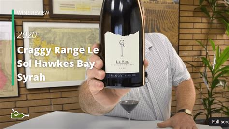 Wine Review: Craggy Range Le Sol Hawkes Bay Syrah 2020 - YouTube