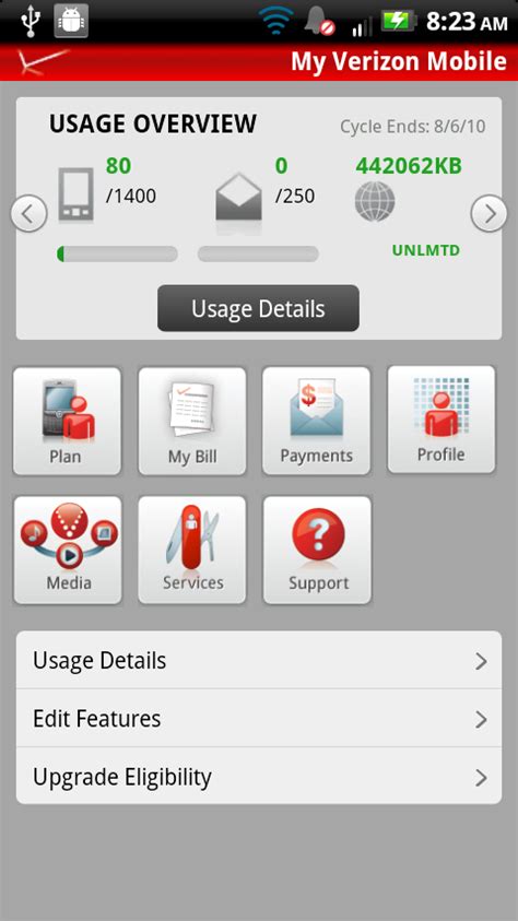 My Verizon App Updated, Includes Data Usage Tracking