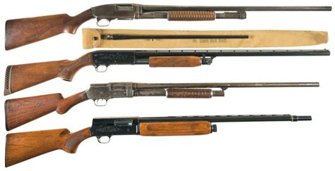 Four Sporting Shotguns -A) Savage Arms Model 1921 Slide Action Shotgun