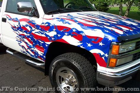 American Flag Themed Custom Truck Paint by jtscustoms, via Flickr | Mud trucks, Truck graphics ...