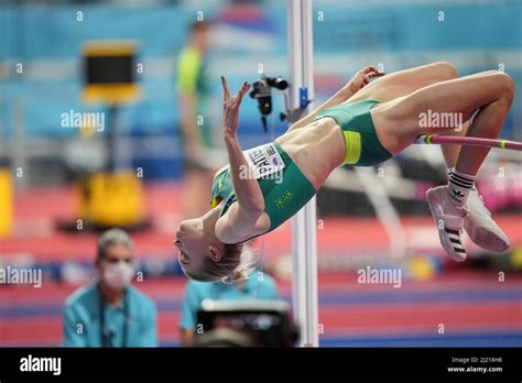 Eleanor Patterson participating in the 2022 Belgrade Indoor World Championships Stock Photo - Alamy