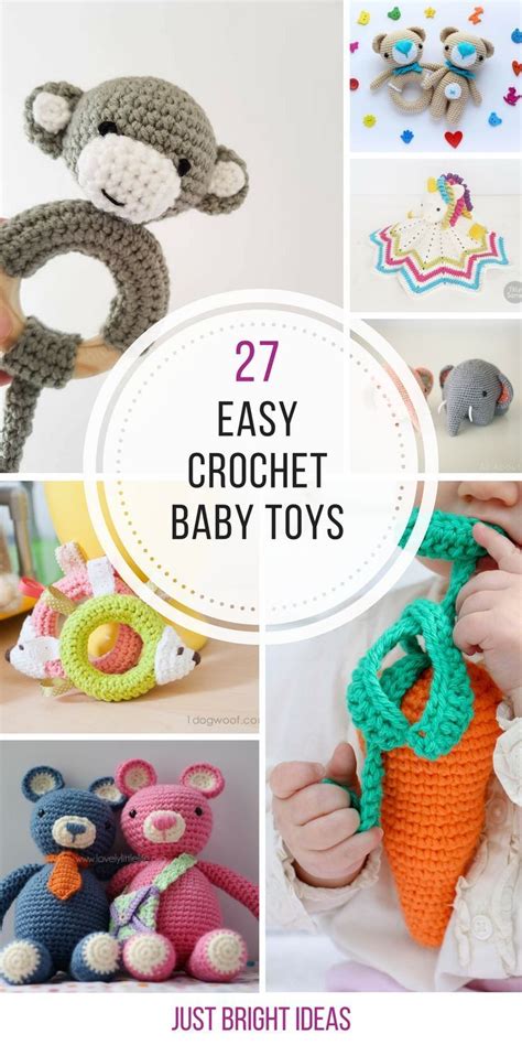 These easy crochet baby toys will make the perfect baby shower gift! Thanks for sharing! # ...