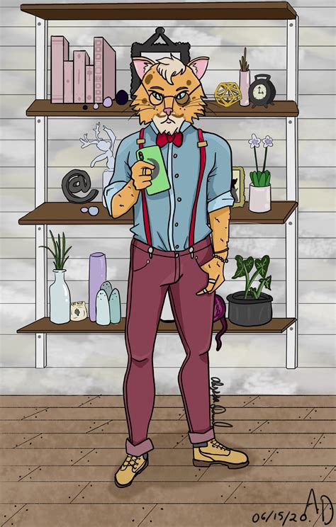 I’m deeply inspired by the Bojack Horseman art style. Here’s an OC called Hipster Cat! Plus it’s ...