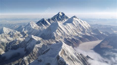 Beautiful Aerial View Of The Majestic Mount Everest Background, Picture Of Mount Everest From ...