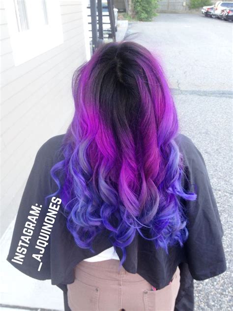 Hair of the day | purple hair with a twist | ombré style | Blue ombre hair, Mermaid hair, Hair ...