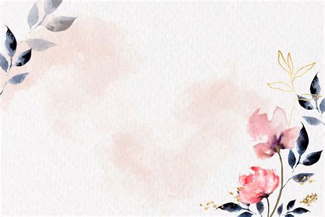 √ Free Watercolor Flower Background